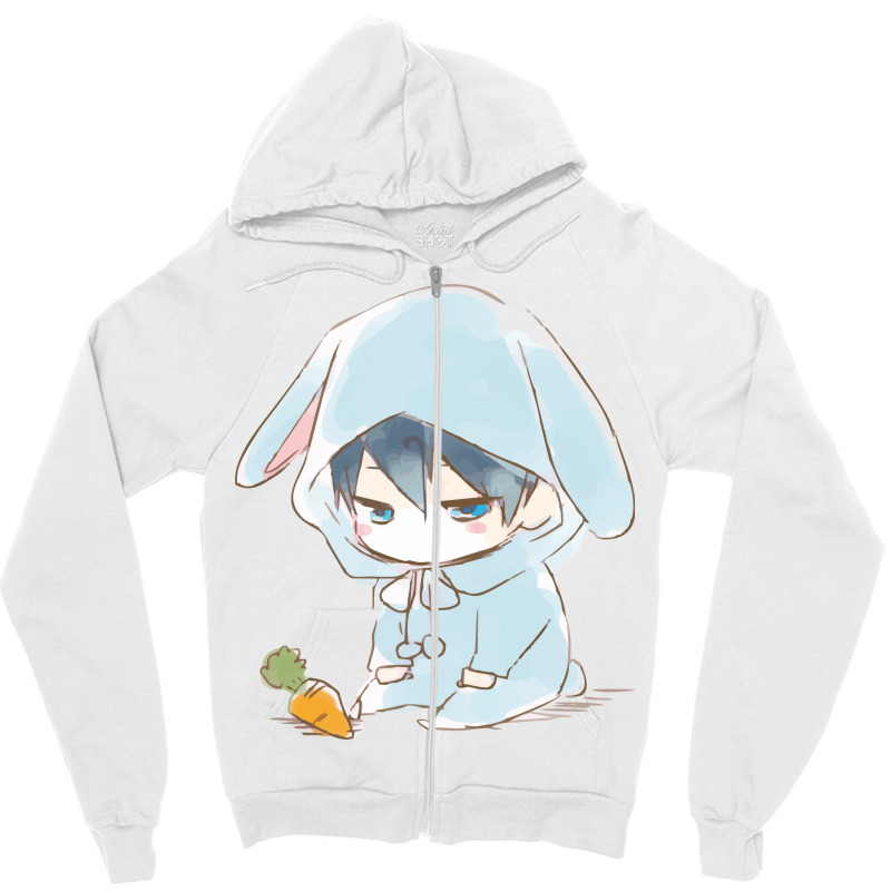 Custom Cute Anime Boy Zipper Hoodie By Dc47 Artistshot