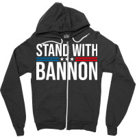 Stand With Bannon Zipper Hoodie | Artistshot