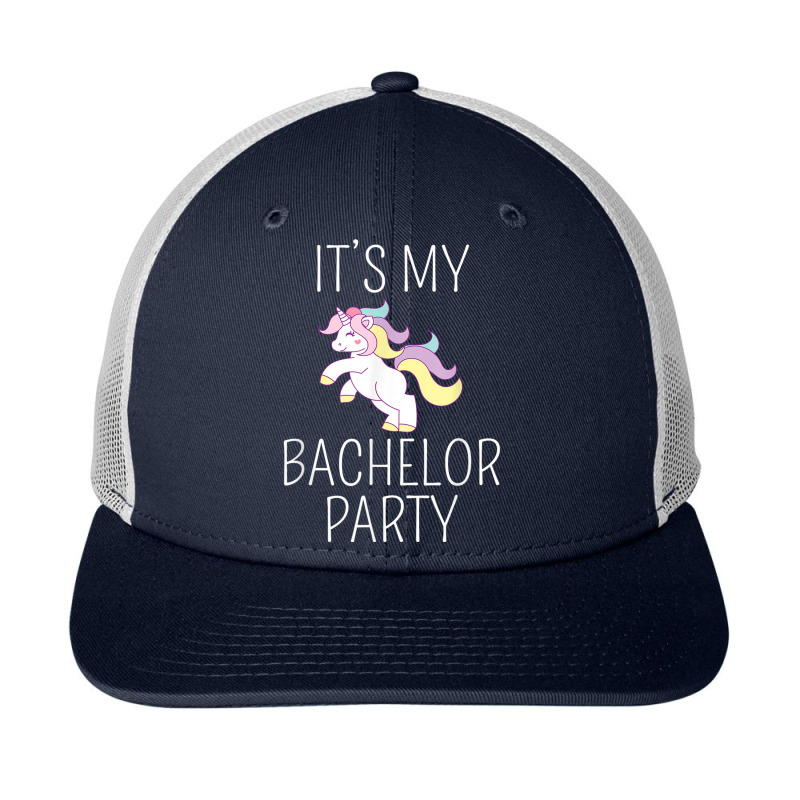 Mens It's My Bachelor Party Funny Wedding Unicorn Shirt Snapback Trucker Cap | Artistshot