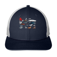 Sea Creatures Collection, Fish Shark Whale Moonfish Fish Motif T Shirt Snapback Trucker Cap | Artistshot