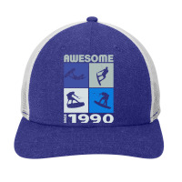 Awesome Since 1990. Wakeboard Lifestyle Long Sleeve T Shirt Snapback Trucker Cap | Artistshot