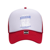 Fight To Win Esophageal Cancer Awareness Er Ribbon Foam Trucker Hat | Artistshot