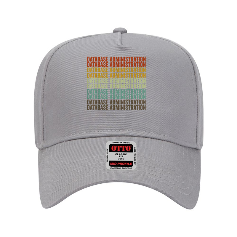 Database Administration Retro T Shirt Adjustable Baseball Cap by cluniepfa | Artistshot