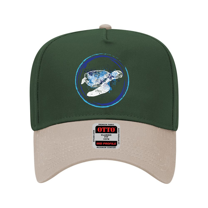 Sea Turtle Ocean Animal, Sea Turtle, Ocean Animal, Sea Turtle Ocean An Adjustable Baseball Cap | Artistshot