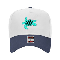 Neon Sea Turtle Adjustable Baseball Cap | Artistshot