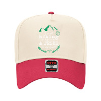 Hiking Christian Jesus Outdoor Hiker Men Women Gift Mom Dad Adjustable Baseball Cap | Artistshot