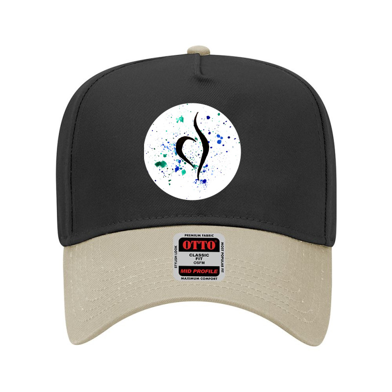 Watercolor Splatter Neda Symbol Adjustable Baseball Cap by cm-arts | Artistshot