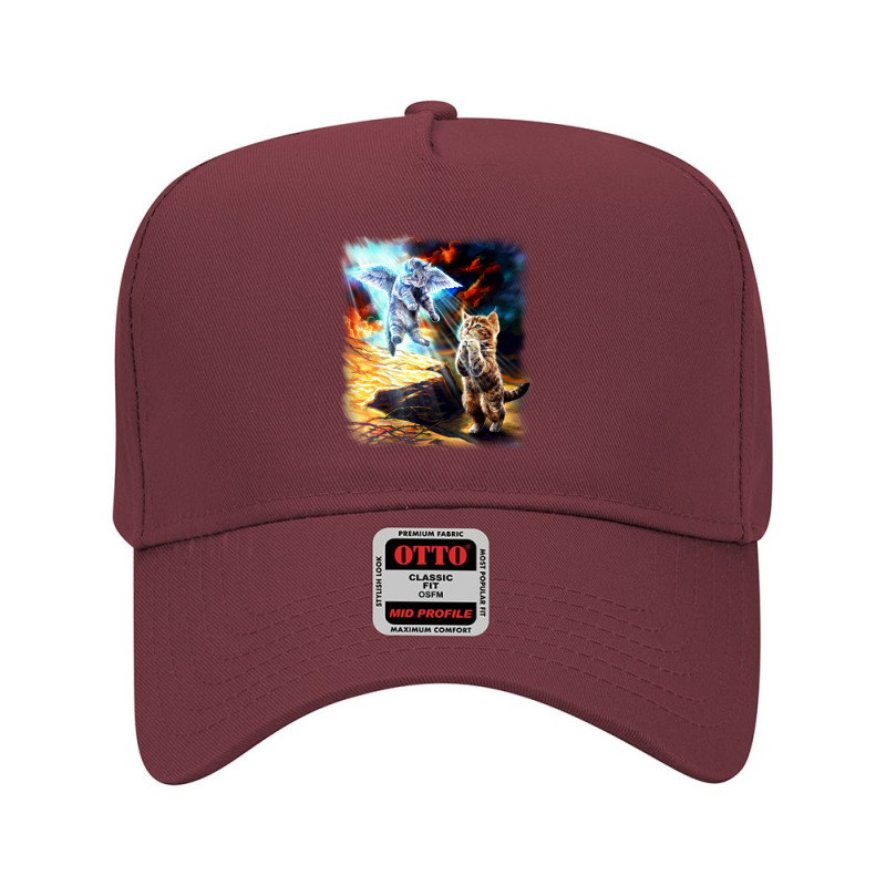 Cat Impersonate Jesus In Garden Of Gethsemane Scene Adjustable Baseball Cap | Artistshot