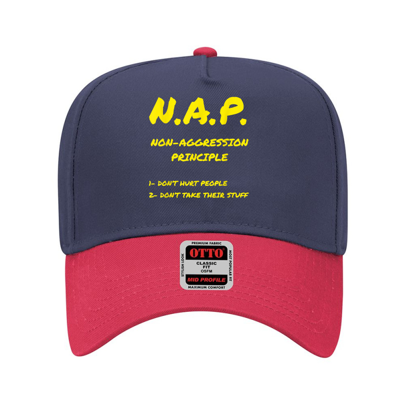 Non Aggression Principle Nap Ancap Anarchist Libertarian T Shirt Adjustable Baseball Cap by gyzhahykaete | Artistshot