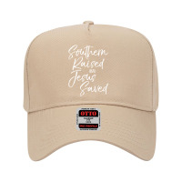 Christian Gift Southern Raised And Jesus Saved Adjustable Baseball Cap | Artistshot