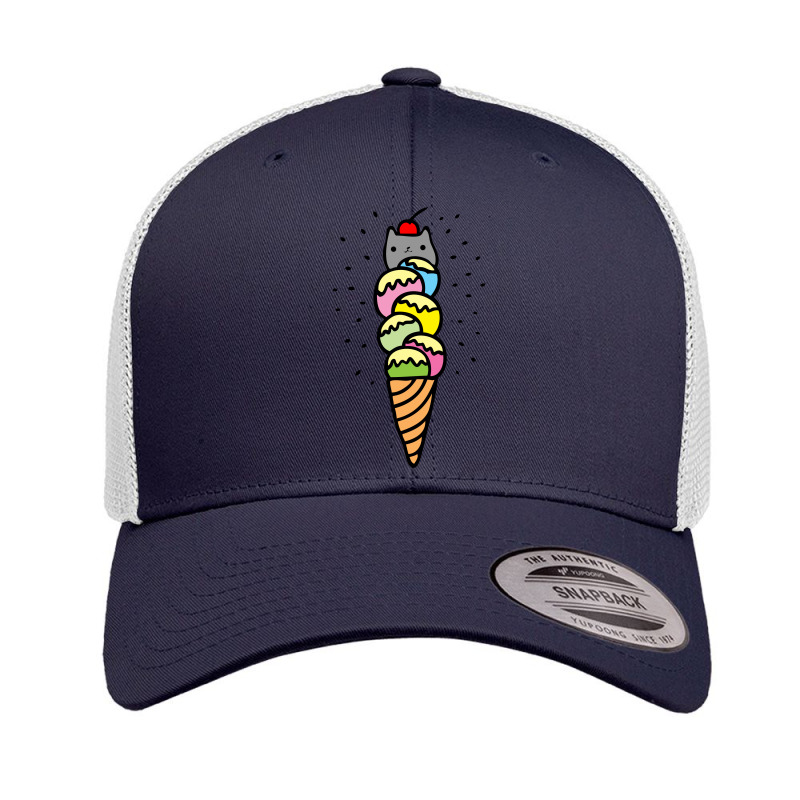 Ice Cream Cat Retro Trucker Cap by Specstore | Artistshot