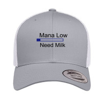 Gaming Mana Low Need Milk Retro Trucker Cap | Artistshot