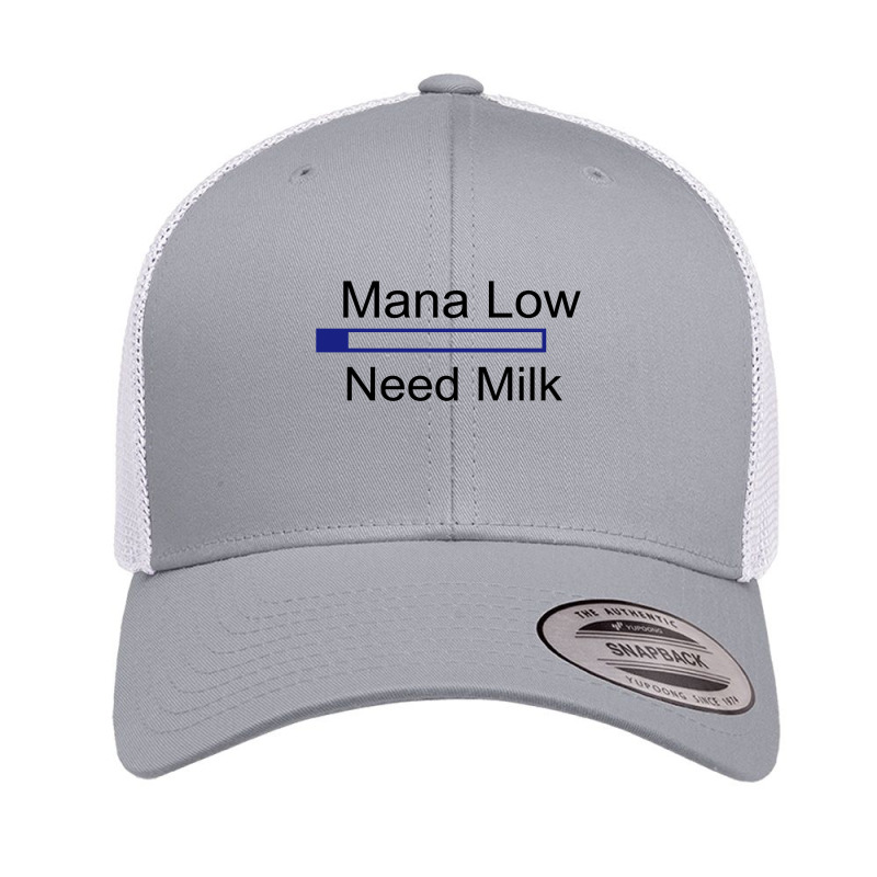 Gaming Mana Low Need Milk Retro Trucker Cap by MegaAgustina | Artistshot