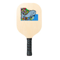 Blue Whale, Marine Sea Animal, Ocean Life, Surf, Art Work Raglan Baseb Pickleball Paddle | Artistshot