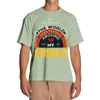 The World Revolves Around My Oriental Shorthair Cat Funny Urban Heavy T-shirt | Artistshot