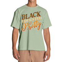 Black History Month Black Educated & Pretty African American Urban Heavy T-shirt | Artistshot