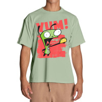 Invader Zim Gir Screaming Yum! Taco Portrait Urban Heavy T-shirt | Artistshot