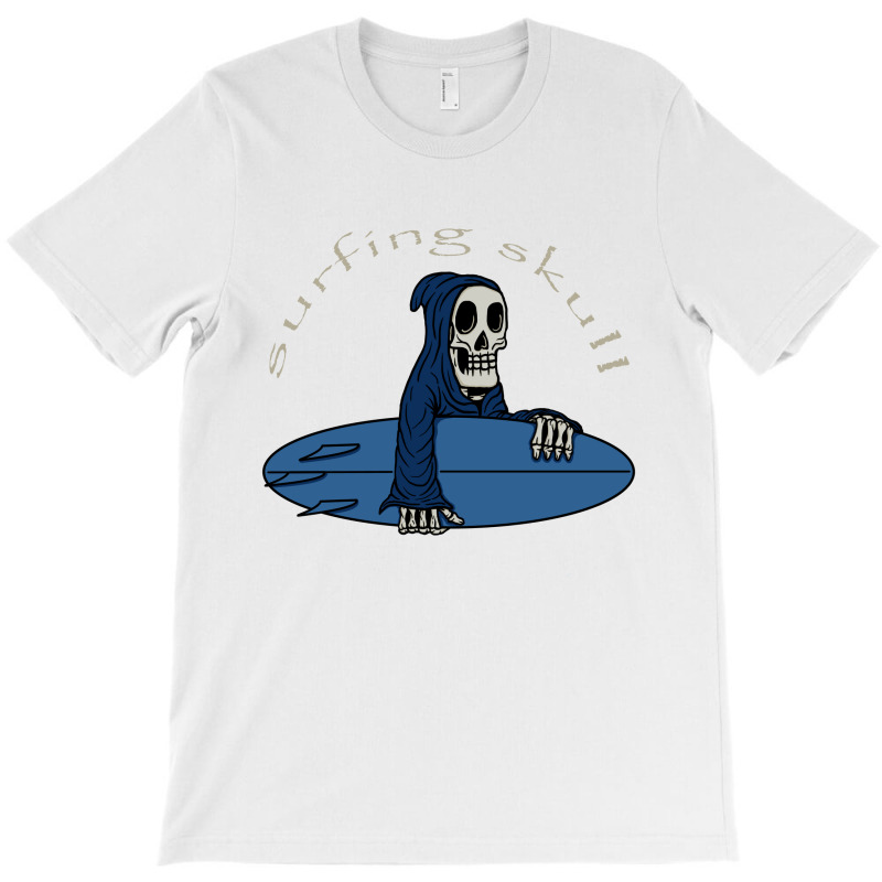 Surfing Skull T-shirt | Artistshot