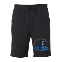 Surfing Skull Fleece Short | Artistshot