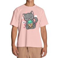 Cat Boba Tea Bubble Tea Anime Kawai Neko Urban Heavy T-shirt | Artistshot