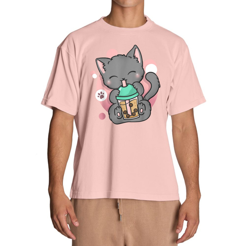 Cat Boba Tea Bubble Tea Anime Kawai Neko Urban Heavy T-shirt | Artistshot