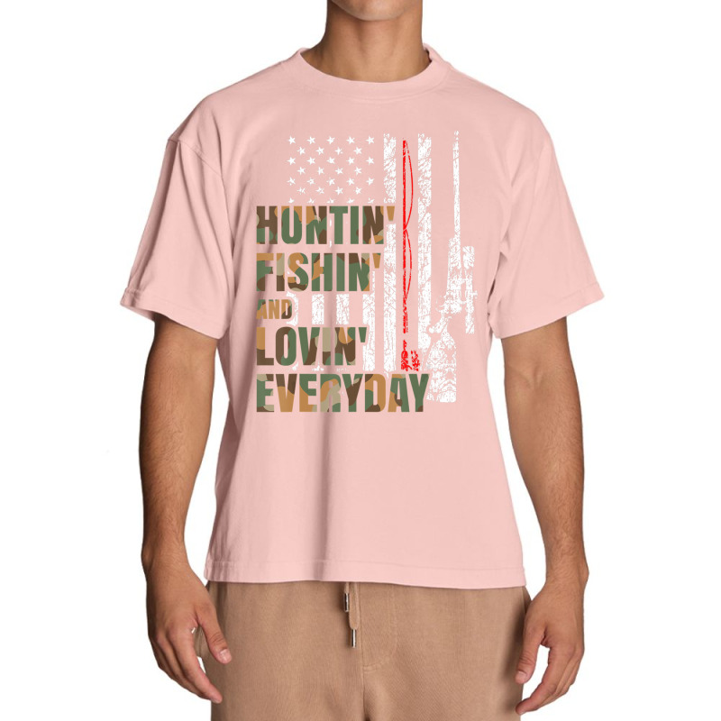 Hunting Fishing Loving Everyday American Deer Hunter Patriot Urban Heavy T-shirt | Artistshot