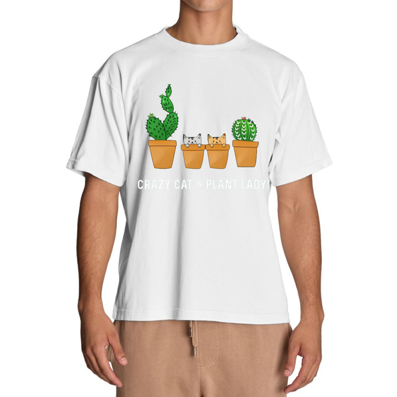 Catcus Cat Cactus Succulent Crazy Plant Mom Gift Urban Heavy T-shirt | Artistshot