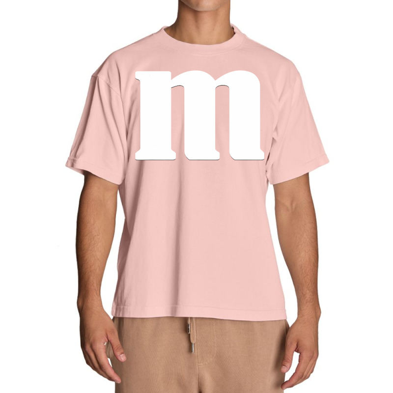 Lower Case Alphabet Matching Halloween Costume Cute Letter M T Shirt Urban Heavy T-shirt | Artistshot