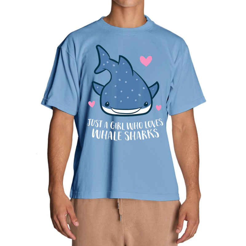 Just A Girl Who Loves Whale Sharks Cute Whale Shark Urban Heavy T-shirt | Artistshot