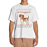 Beagle Dog Ugly Xmas Design Matching Ugly Christmas Holiday Urban Heavy T-shirt | Artistshot