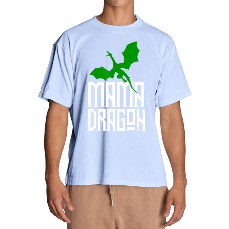 Mama Dragon Matching Family Tribe Green Mom Mother Urban Heavy T-shirt | Artistshot