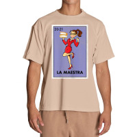 Womens La Maestra Lottery Espanol Gift Spanish Bilingual Teacher Urban Heavy T-shirt | Artistshot