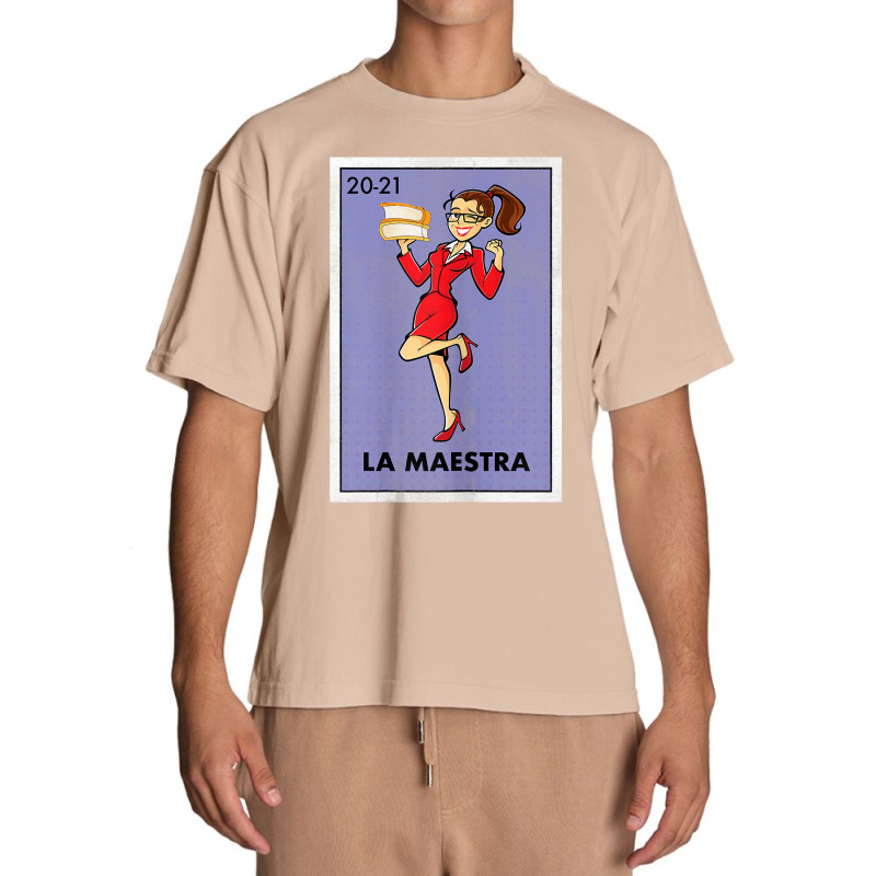 Womens La Maestra Lottery Espanol Gift Spanish Bilingual Teacher Urban Heavy T-shirt by liqualyfu | Artistshot