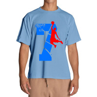 Kids 7 Year Old 7th Basketball Birthday Urban Heavy T-shirt | Artistshot