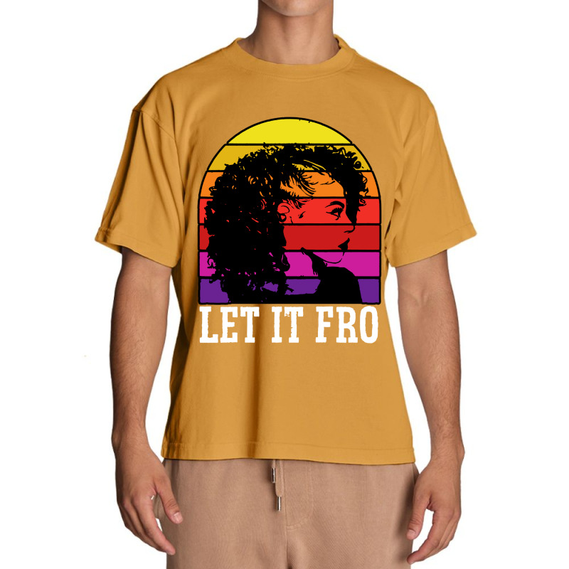 Let It Fro Afrocentric Black Pride Afro Hair Urban Heavy T-shirt | Artistshot