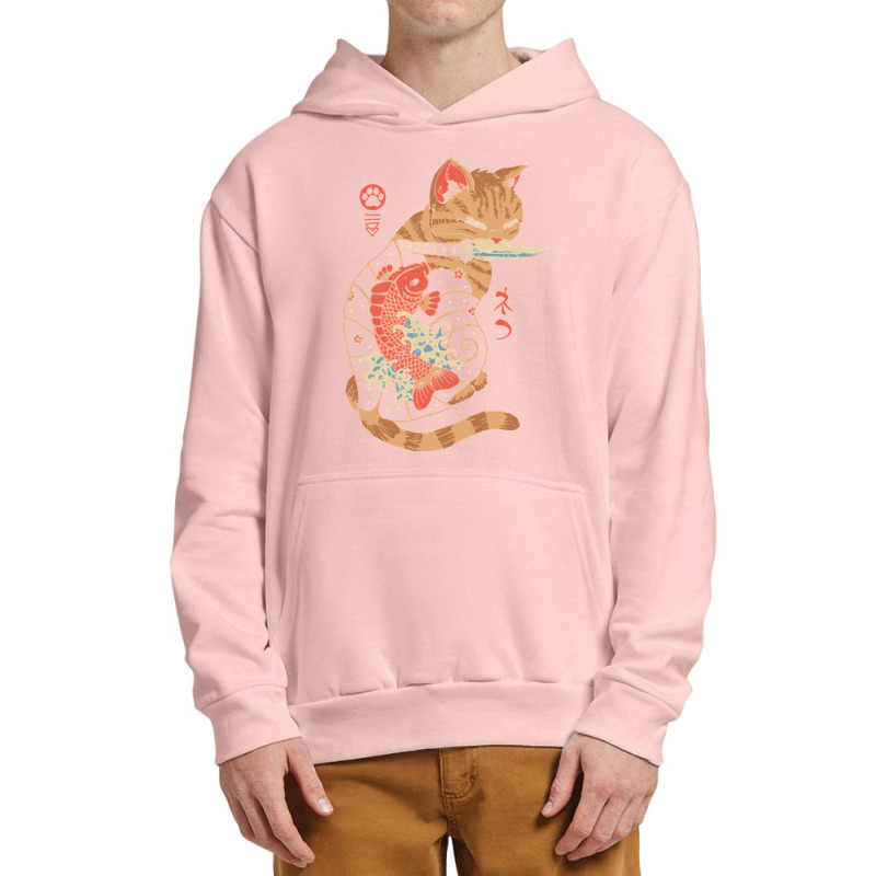 Carp Tattooed Cat Urban Pullover Hoodie by Kanmopsuk45 | Artistshot