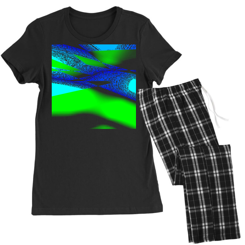 Blue Green Black Abstract Art T  Shirt Blue Green Black Abstract Art T Women's Pajamas Set by ortizaiyana293 | Artistshot