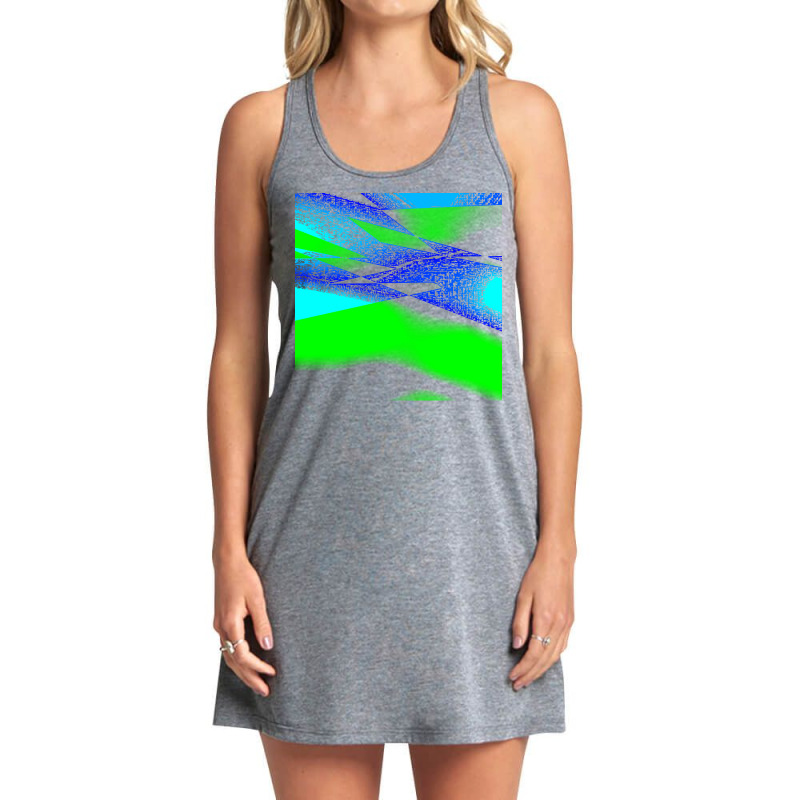 Blue Green Black Abstract Art T  Shirt Blue Green Black Abstract Art T Tank Dress by ortizaiyana293 | Artistshot