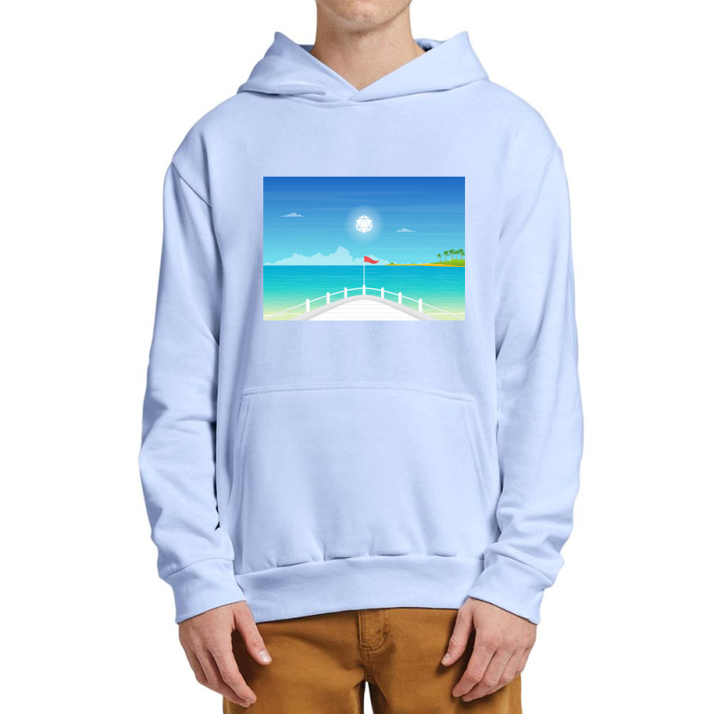 Yacht Cruise Summer Vacation Polyhedral Dice Sun Rpg Landscape Urban Pullover Hoodie by Kosdapen517 | Artistshot