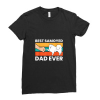 Best Samoyed Dad Ever Cute Samoyed Ladies Fitted T-shirt | Artistshot