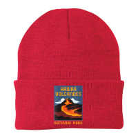 Womens Hawaii Volcanoes National Park Big Island Retro Graphic V Neck Beanie | Artistshot