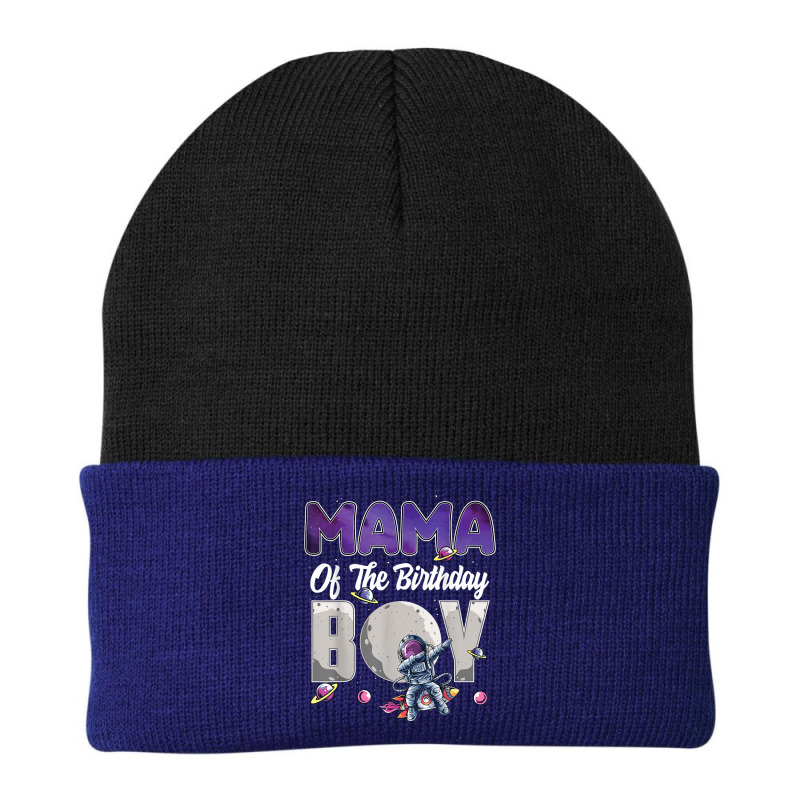 Mama Of The Birthday Astronaut Boy Space Theme T Shirt Beanie | Artistshot