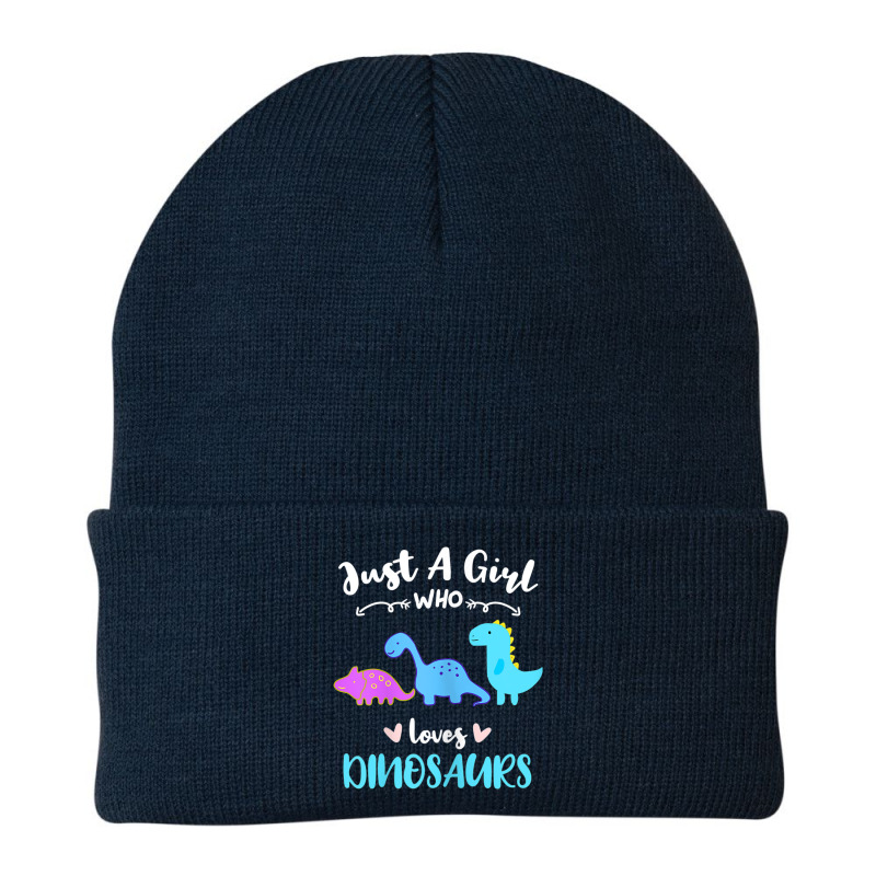 Just A Girl Who Loves Dinosaurs Beanie by Juan-Design | Artistshot