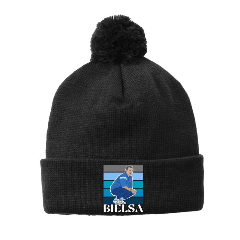 Vintage  Bielsa Leeds Day Gift Pom Pom Beanie by ArtistKaylin | Artistshot