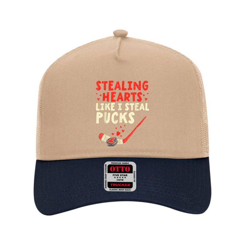 Stealing Heart Like I Steal Pucks Valentines Day Hockey T Shirt Mesh Back Trucker Hat | Artistshot