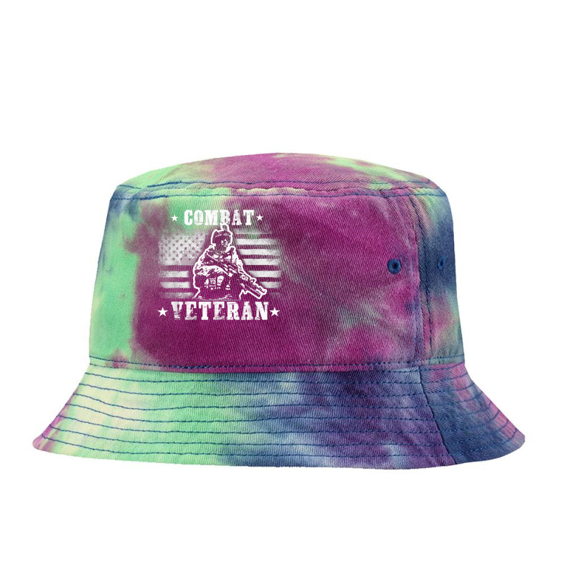 Veteran 365 Combat Veteran Tee Fathers Day Gift Men T Shirt Tie Dyed Bucket Hat by husserllpr | Artistshot