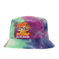 Brooms Are For Amateurs Skeleton Drive Motorcycle Halloween T Shirt Tie Dyed Bucket Hat | Artistshot