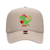 I Steal Hearts Tshirt Valentines Day Dinosaur Boys Kid (34) Foam Trucker Hat | Artistshot