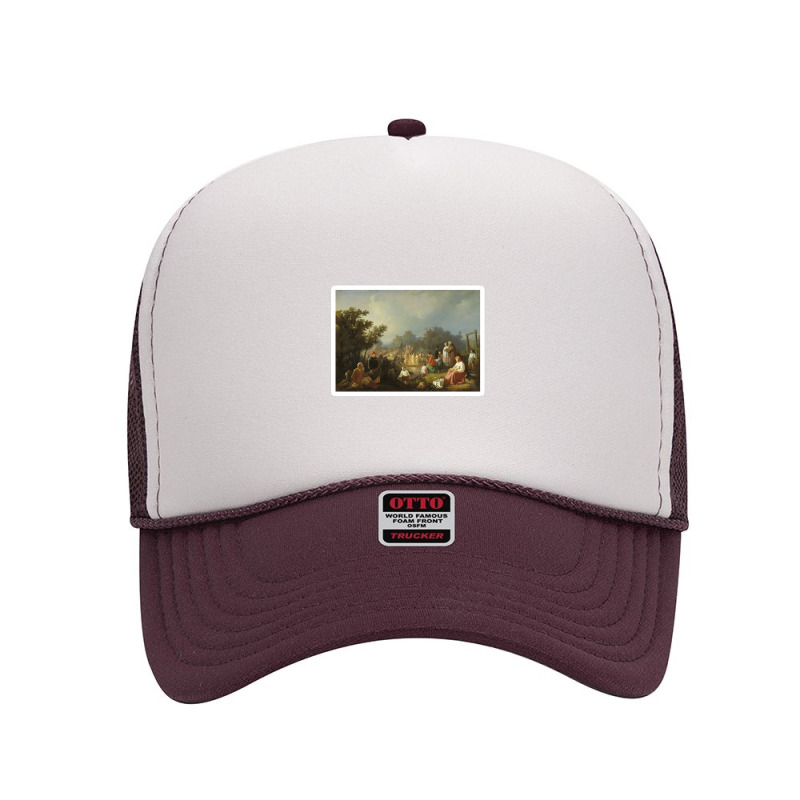 View From Nahant At Sunset Thomas Chambers 110521432 Foam Trucker Hat by hasbyart | Artistshot