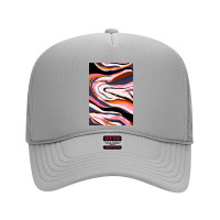 Modern Contemporer Digital Abstract Painting In Colors Foam Trucker Hat | Artistshot